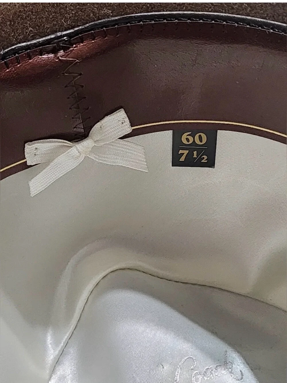 Size 7.5 Dobbs Charleston Golden Coach Fedora Hat Chocolate Brown Fur Felt
